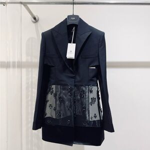 🧨steal authentic Givenchy Black Blazer with Floral Accents